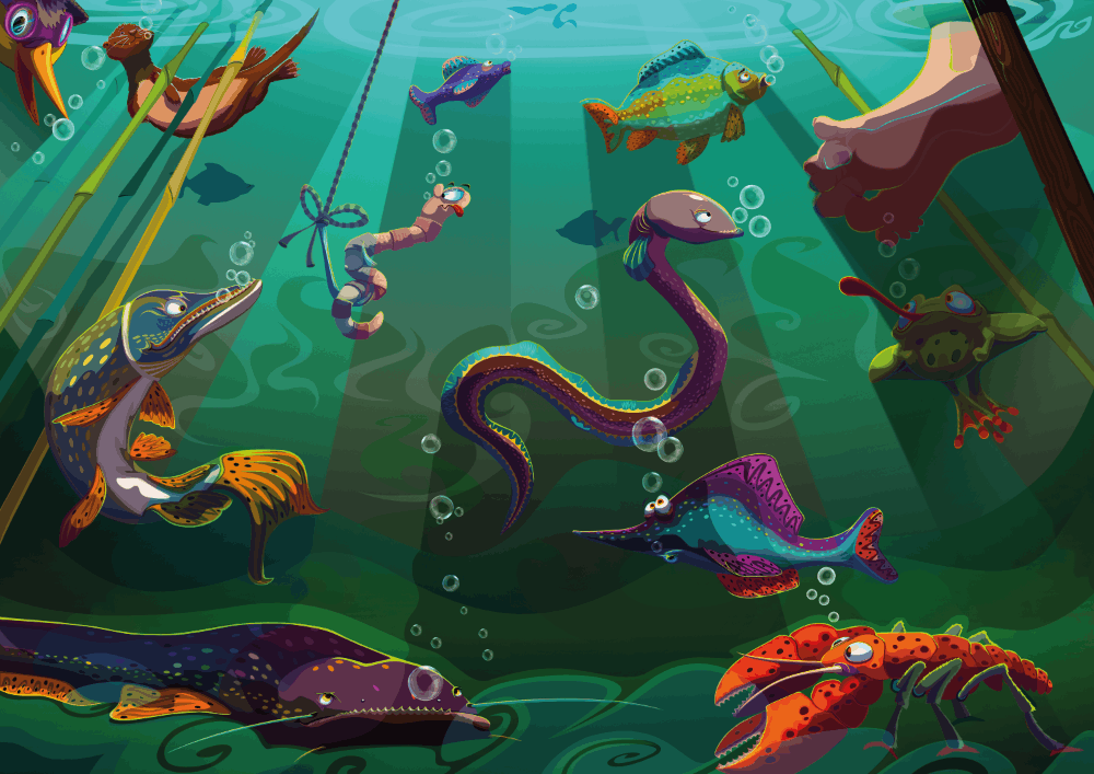orangeworx illustration under the sea